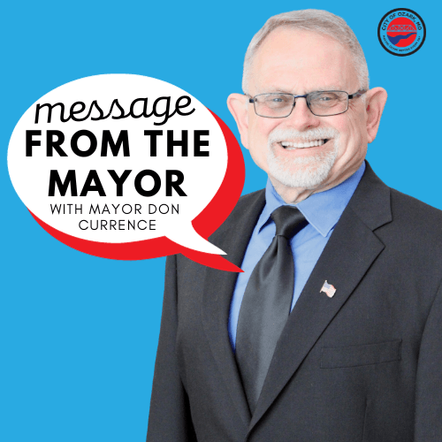 message from the mayor