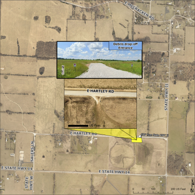 Storm Debris Drop-off Site MAP