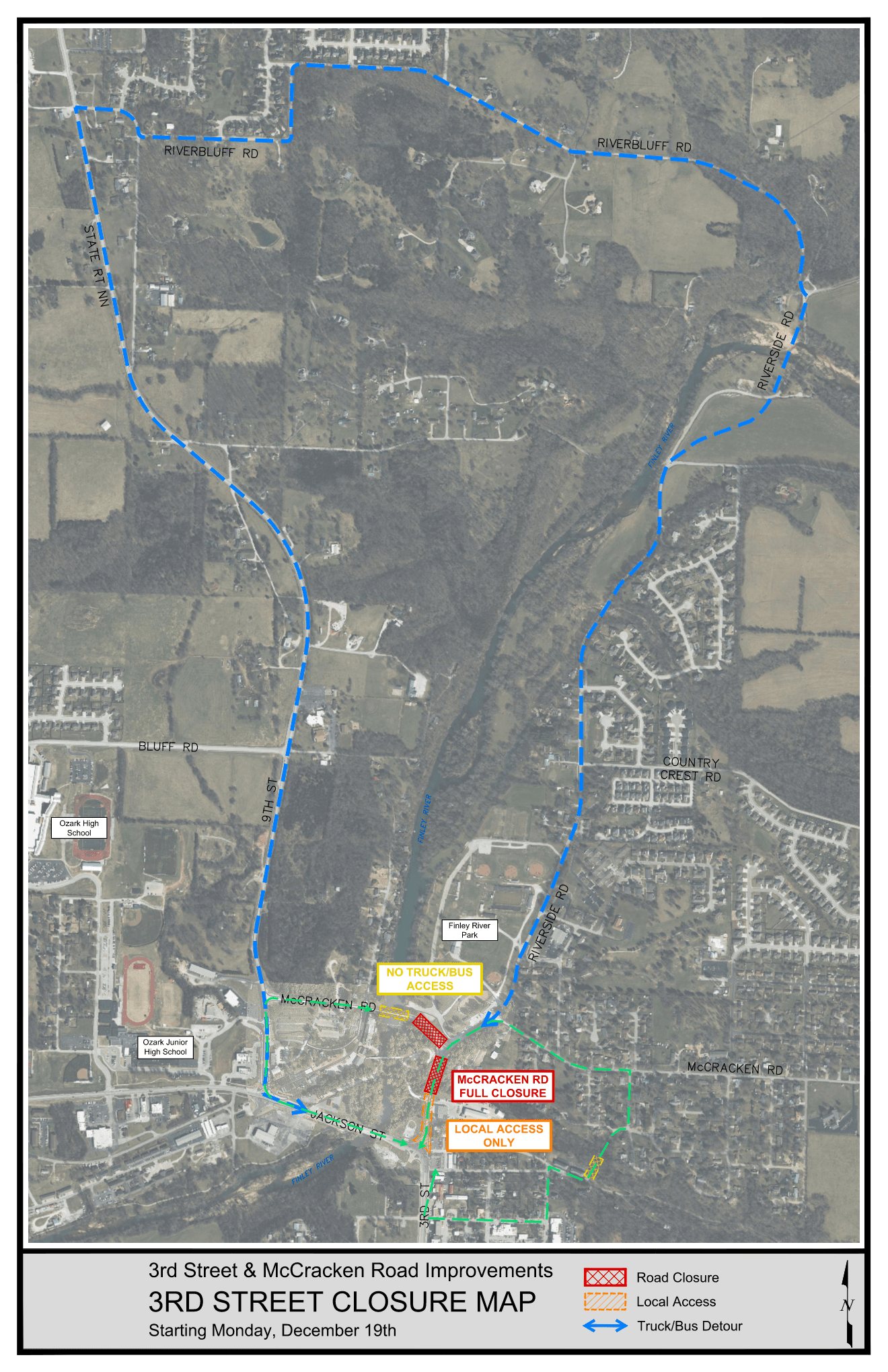 11x17 3rd Street Truck Detour - North